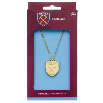 West Ham United privjesak za lančić Gold Finish Crest Necklace