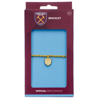 West Ham United narukvica Gold Finish Bead