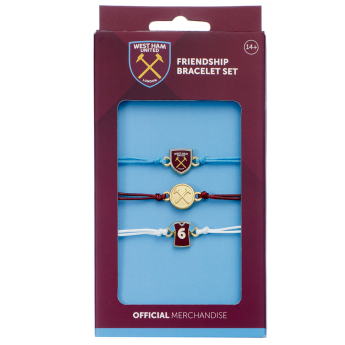 West Ham United set od 3 narukvice Friendship