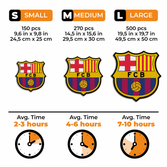 FC Barcelona drvene puzzle Crest 500 pcs