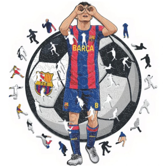 FC Barcelona drvene puzzle Pedri 500 pcs