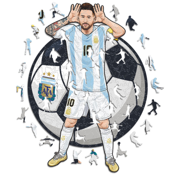 Nogometne reprezentacije drvene puzzle ARGENTINA Messi 500 pcs