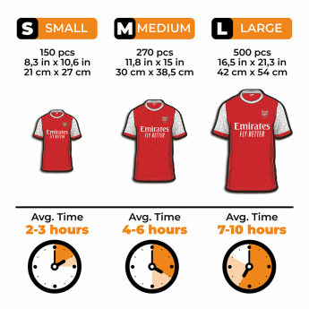 FC Arsenal drvene puzzle Jersey 270 pcs