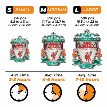 FC Liverpool drvene puzzle Crest 500 pcs