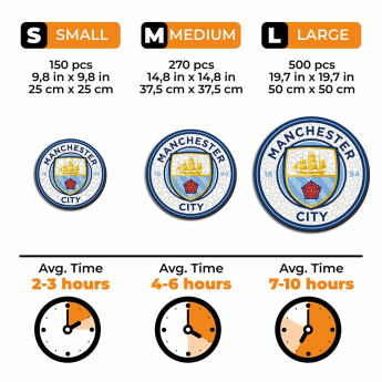 Manchester City drvene puzzle Crest 500 pcs