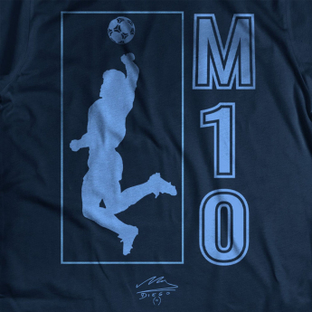 Nogometne reprezentacije muška majica Argentina Diego Maradona Siluete navy