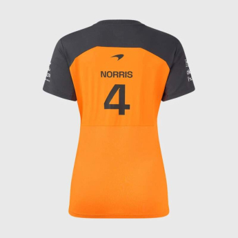 Mclaren Honda ženska majica Lando Norris official Teamline Replica orange F1 Team 2025