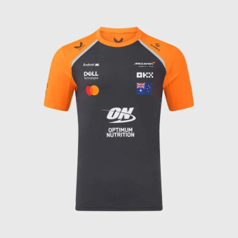 Mclaren Honda muška majica Oscar Piastri official Teamline Replica grey F1 Team 2025