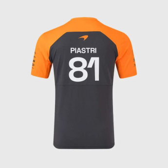 Mclaren Honda muška majica Oscar Piastri official Teamline Replica grey F1 Team 2025