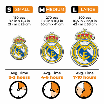 Real Madrid drvene puzzle Crest 500 pcs