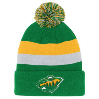 Minnesota Wild dječja zimska kapa Cuffed Beanie With Pom