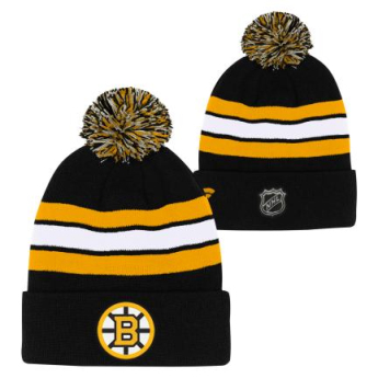 Boston Bruins dječja zimska kapa Cuffed Beanie With Pom