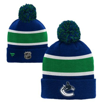 Vancouver Canucks dječja zimska kapa Cuffed Beanie With Pom blue