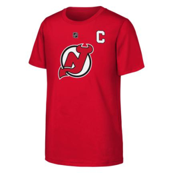 New Jersey Devils dječja majica Nico Hischier Flat Captains N&N Ss Ctn red