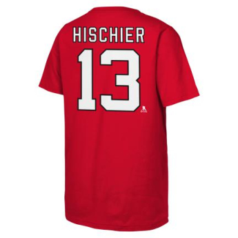 New Jersey Devils dječja majica Nico Hischier Flat Captains N&N Ss Ctn red
