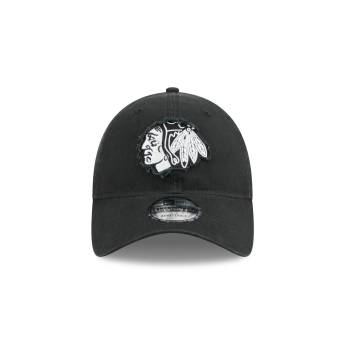 Chicago Blackhawks kapa za bejzbol New Era 920 Stamp balck