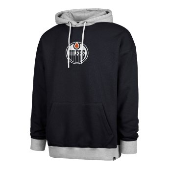 Edmonton Oilers muška majica s kapuljačom 47 Patch Drop Shoulder Hood black