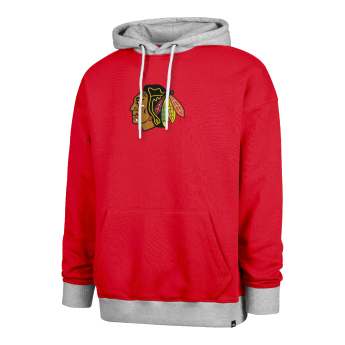 Chicago Blackhawks muška majica s kapuljačom 47 Patch Drop Shoulder Hood red