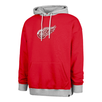 Detroit Red Wings muška majica s kapuljačom 47 Patch Drop Shoulder Hood red