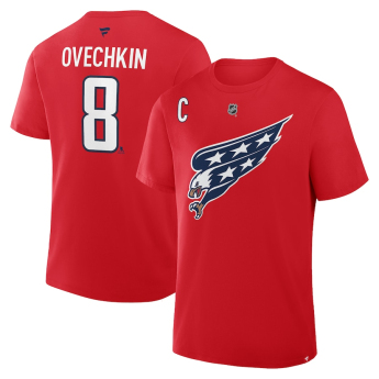 Washington Capitals muška majica Alexander Ovechkin #8 Stack Name & Number 2025/26 red