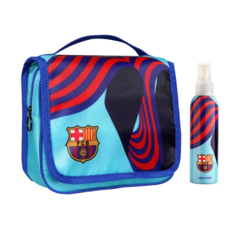 FC Barcelona toaletna torbica blue + body cologne 150 ml