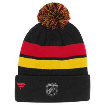 Vancouver Canucks dječja zimska kapa Cuffed Beanie With Pom black