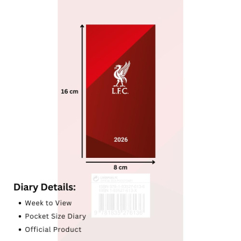 FC Liverpool dnevnik Slim 2026