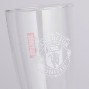 Manchester United čaša Mono Crest Tall Beer Glass
