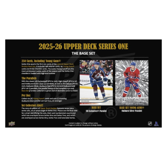 NHL boxovi NHL hokejske karte 2025/26 Upper Deck Series 1 Hobby Box