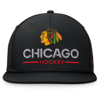 Chicago Blackhawks šilterica ravnog oboda Authentic Pro A/Cap Flat Brim Square Visor Structured Adjustable