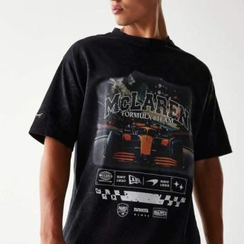 Mclaren Honda muška majica NE GRPHC black washed F1 Team 2025