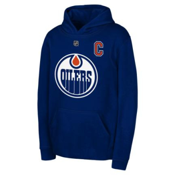 Edmonton Oilers dječja majica s kapuljačom Connor McDavid Flat Captains N&N Flc Hood