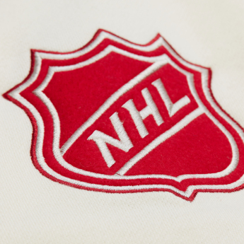 Detroit Red Wings muška majica s kapuljačom Courtside Fleece Button Front Vintage Logo