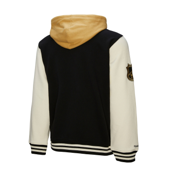 Vegas Golden Knights muška majica s kapuljačom Courtside Fleece Button Front Vintage Logo