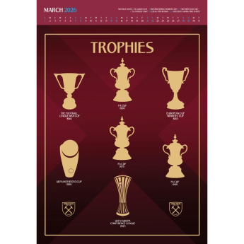 West Ham United kalendar Deluxe 2026
