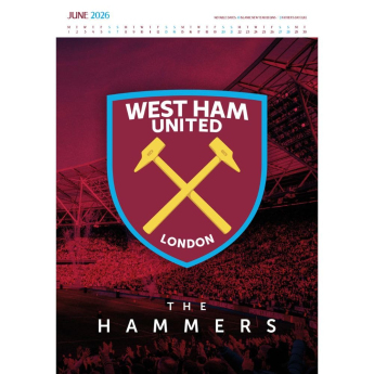 West Ham United kalendar Deluxe 2026