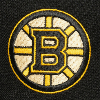 Boston Bruins šilterica ravnog oboda Cream Script Snapback black