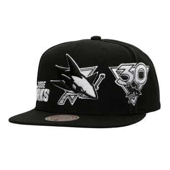San Jose Sharks šilterica ravnog oboda Trifecta Snapback black