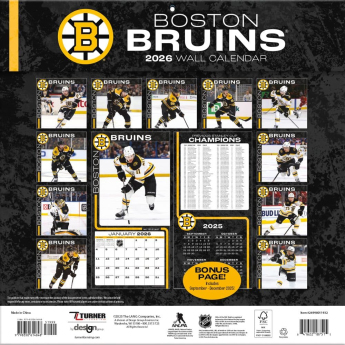 Boston Bruins kalendar 2026 Wall