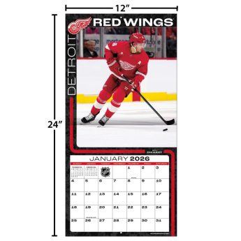 Detroit Red Wings kalendar 2026 Wall