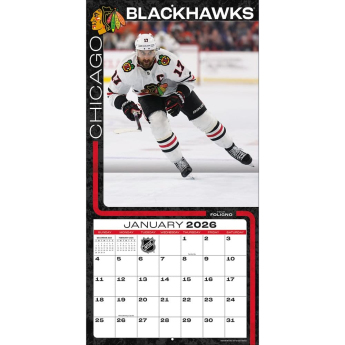Chicago Blackhawks kalendar 2026 Wall