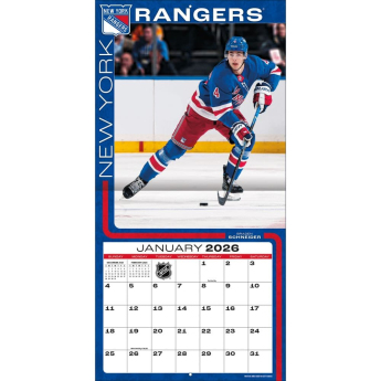 New York Rangers kalendar 2026 Wall