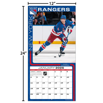 New York Rangers kalendar 2026 Wall