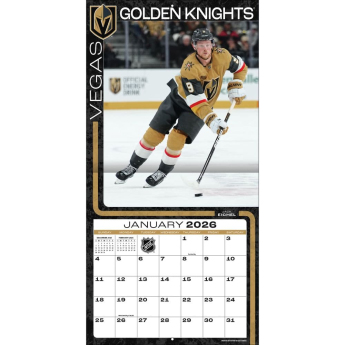 Vegas Golden Knights kalendar 2026 Wall