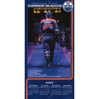 Edmonton Oilers kalendar Connor McDavid #97 2026 Wall