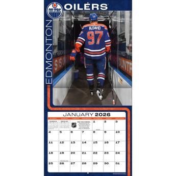 Edmonton Oilers kalendar Connor McDavid #97 2026 Wall