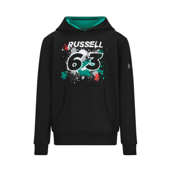 Mercedes AMG Petronas muška majica s kapuljačom George 63 sweatshirt black F1 Team 2022