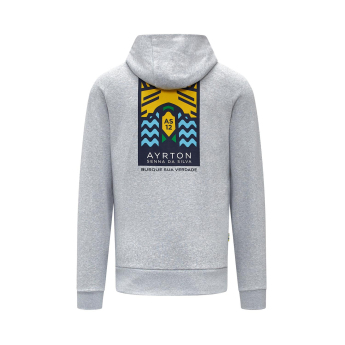 Ayrton Senna muška majica s kapuljačom Graphic grey 2023