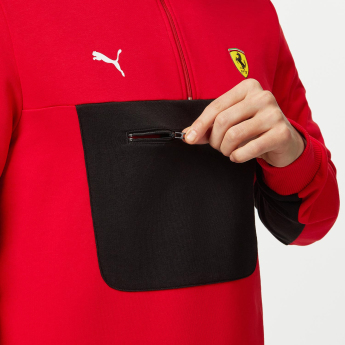 Ferrari muška majica 1/4 Zip Red F1 Team 2023