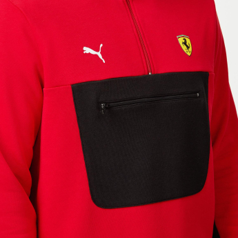 Ferrari muška majica 1/4 Zip Red F1 Team 2023